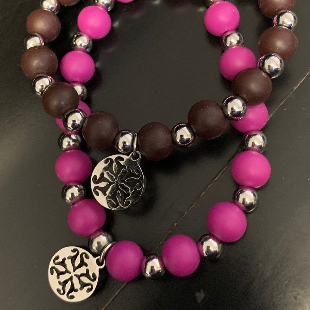 2 Rustic Cuff Bracelets - image 1